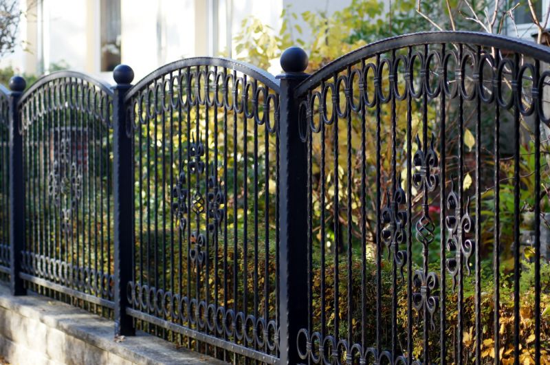 Wrought Iron Fence Installation detail